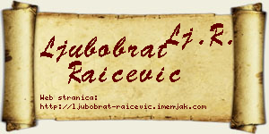 Ljubobrat Raičević vizit kartica